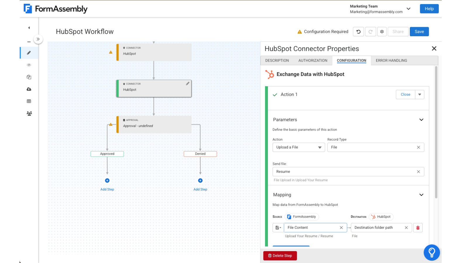 Connect your data collection workflows to your CRM.
